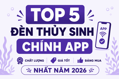 Top 5 đèn thủy sinh chỉnh App chất lượng, giá tốt đáng mua nhất năm 2026