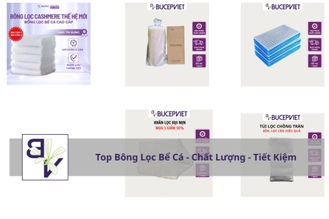Bông Lọc Bể Cá – Bông Lọc Hồ Cá 6D Cao Cấp – Lọc Sạch Nước, Giữ Vi Sinh, Giảm Cặn Bẩn