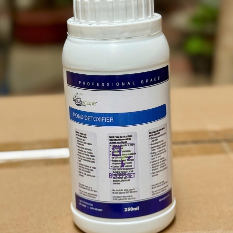 Pond Detox - Giảm Stress tức thì. Khử độc nước, NH3,NH4, Clo dư, Kim loại nặng, các chất độc cho hồ cá cảnh