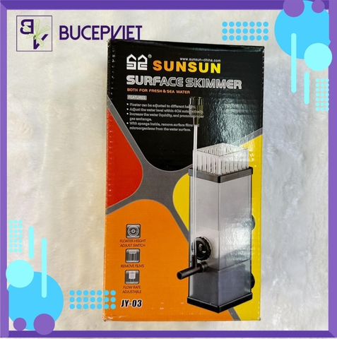 Lọc váng Sunsun JY-02/JY-03 - Làm sạch mặt nước hồ cá, loại bỏ váng dầu, tăng oxy cho bể thủy sinh cá cảnh