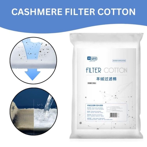 Bông lọc YEE Cashmere (225x30x2) cao cấp cho bể cá thuỷ sinh, giữ phân, bụi mịn hiệu quả.