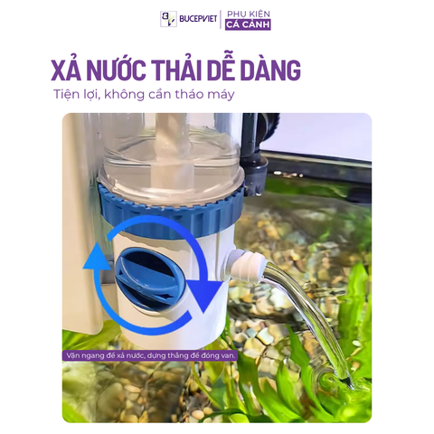 Lọc treo Sunsun YBF 600 có tách phân và lọc váng hiệu quả