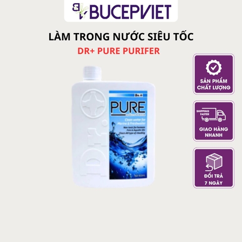 DR+ Pure Purifer Quality (450ml) - Làm trong nước siêu tốc, xử lí bụi mịn, bụi lơ lửng, tạp chất hữu cơ trong nước