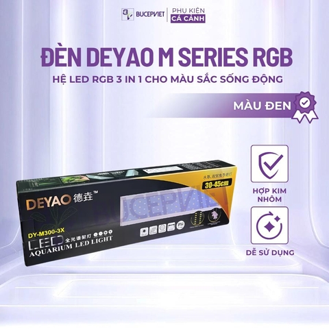 Đèn thủy sinh Deyao M Series RGB 3 in 1 28W-65W – Đèn đỏ cá không đỏ nước, tăng cường màu sắc cho cá và cây thủy sinh