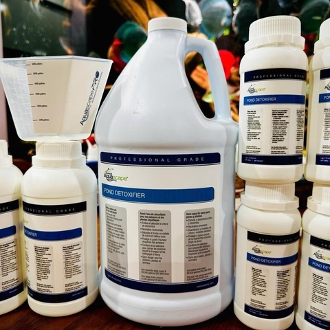 Pond Detox - Giảm Stress tức thì. Khử độc nước, NH3,NH4, Clo dư, Kim loại nặng, các chất độc cho hồ cá cảnh