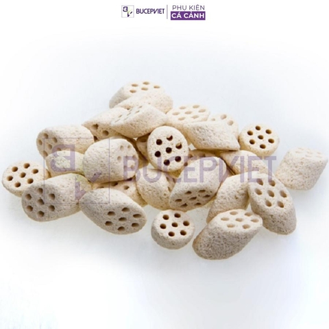 Hộp 5 lít sứ lọc Mountain Tree Nitro Ring II - Dạng củ sen cắt lát, tăng diện tích trú ngụ cho vi sinh, hỗ trợ lọc nước bể cá