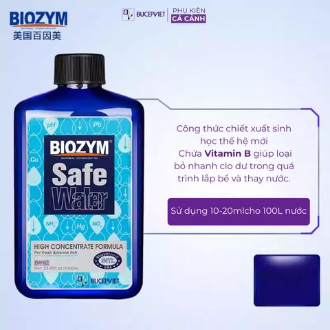 Biozym Safe Water – Khử Clo, Ammonia và kim loại nặng