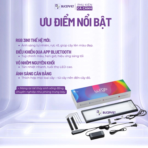 Đèn Led Thủy Sinh Chihiros WRGB 2 - Mắt Led Hoàn Hảo, Nịnh Màu Cá, Tốt Cho Cây Quang Hợp.