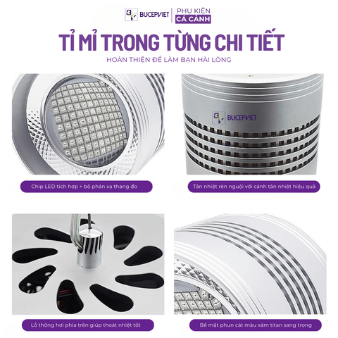 Đèn Week T90 Pro RGB-UV cao cấp - Bảo hành 1 tháng