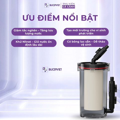 Lọc phụ Netlea cao cấp - Làm sạch cho bể cá cảnh, giữ bụi mịn tốt, dễ vệ sinh
