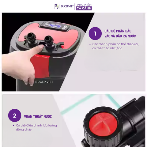 Lọc thùng Sunsun ZW 3000 cho bể thủy sinh, cá cảnh