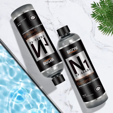 Vi sinh Biozym N1 Nitrifying Bacteria 500ml/1000ml - Hỗ trợ xử lý Amoniac, Nitrit, làm trong nước hồ cá thủy sinh, bể cá cảnh