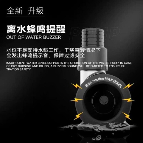 Bơm Mayin Super 3000-12000L/H – Điều chỉnh 20 tốc độ, tiết kiệm điện, chạy êm, cảnh báo cạn nước