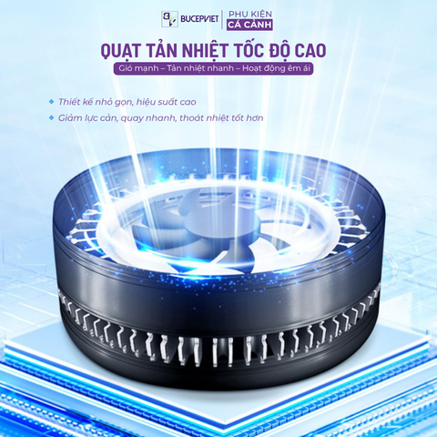 Đèn Rọi Bể Cá Zaqua A60 (60W, 80W) Model Đèn Thủy Sinh Thiết Kế Lon, Hiệu Ứng Màu Sắc Đẹp