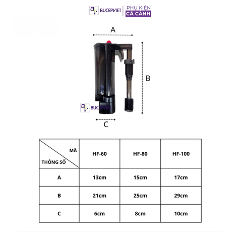 Lọc thác thế hệ mới HaiYang (Tích hợp lọc váng xoay) - Khoang lọc rộng rãi, mang đến hiệu năng xử lí nước mạnh mẽ