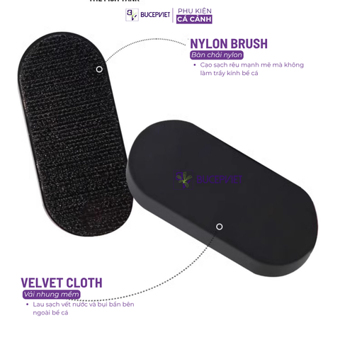 Nam Châm Cọ Bể Super Clear Mayin – Làm Sạch Kính Hồ Cá, Bám Dính Mạnh, Gọn Nhẹ