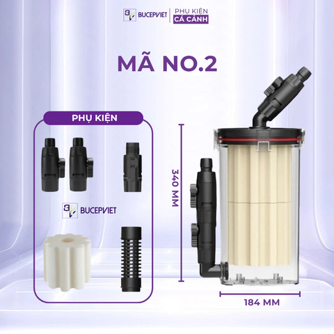 Lọc phụ Netlea cao cấp - Làm sạch cho bể cá cảnh, giữ bụi mịn tốt, dễ vệ sinh