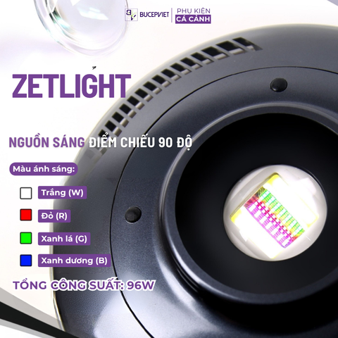 Đèn Zetlight UFO PRO MAX F8 – Đèn LED cho hồ thủy sinh, biotope, hiệu ứng sóng đẹp, điều chỉnh qua app
