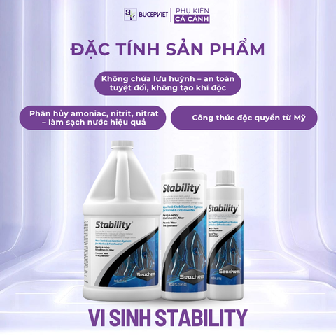 Ưu điểm vượt trội của Stability Seachem so với vi sinh thường