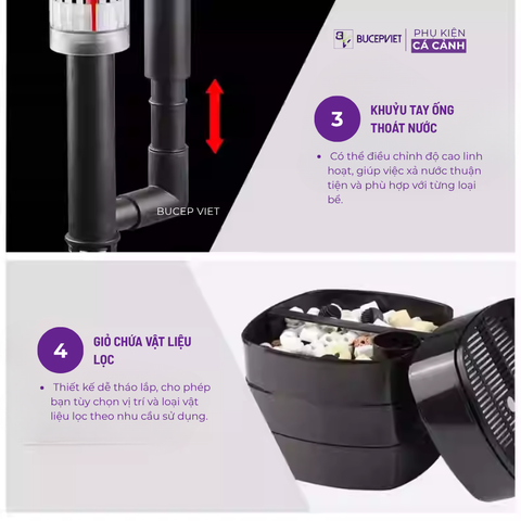 Lọc thùng Sunsun ZW 3000 cho bể thủy sinh, cá cảnh