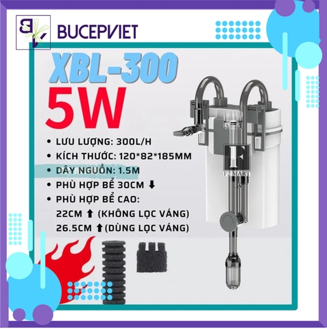 Lọc Treo Xiaoli SunSun XBL-300/400/500/600 - Dùng Cho Bể Thuỷ Sinh