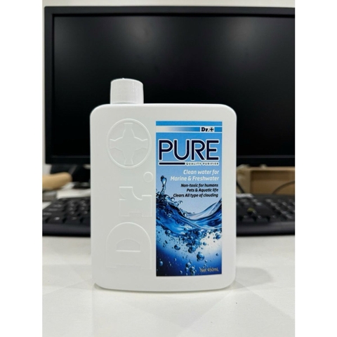 DR+ Pure Purifer Quality (450ml) - Làm trong nước siêu tốc, xử lí bụi mịn, bụi lơ lửng, tạp chất hữu cơ trong nước
