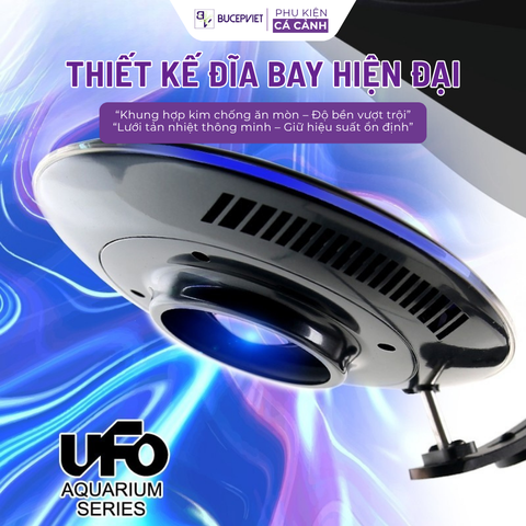 Đèn Zetlight UFO PRO MAX F8 – Đèn LED cho hồ thủy sinh, biotope, hiệu ứng sóng đẹp, điều chỉnh qua app