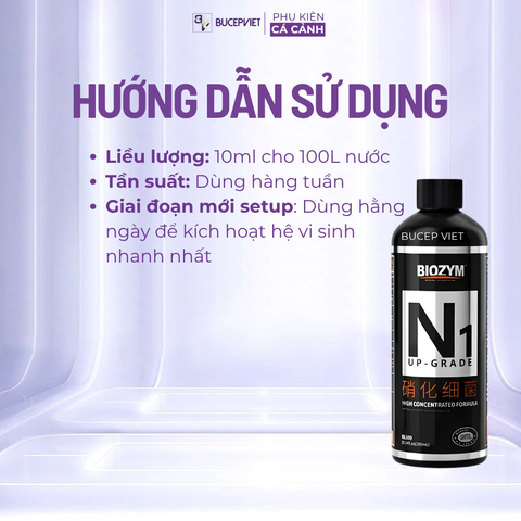 Vi sinh sống Biozym N1 đậm đặc và siêu mạnh