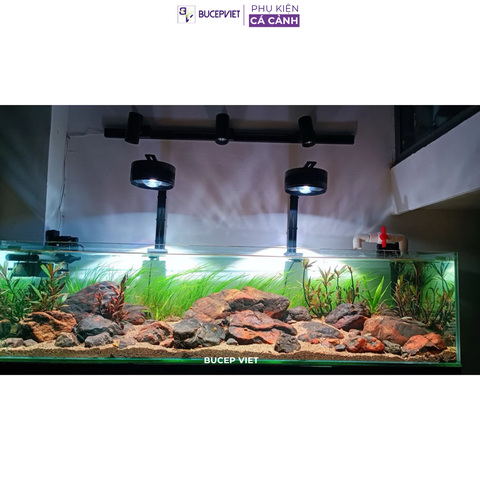 Đèn Bể Cá Tròn COCO FA Series (50-75-100w), Đèn thủy sinh mắt led COB màu tự nhiên, nịnh màu cá, tạo hiếu ứng sóng nước