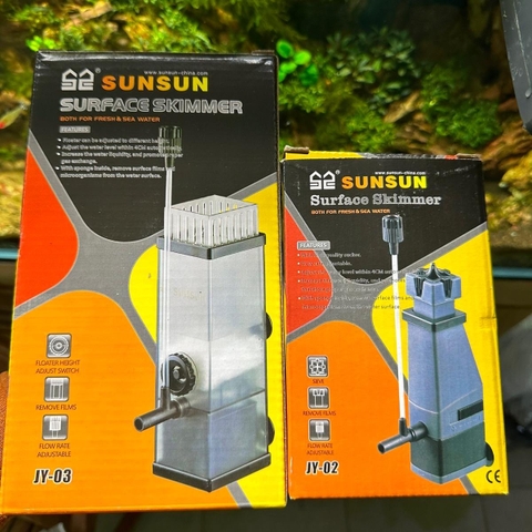 Lọc váng Sunsun JY-02/JY-03 - Làm sạch mặt nước hồ cá, loại bỏ váng dầu, tăng oxy cho bể thủy sinh cá cảnh