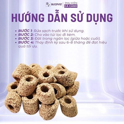 Combo bộ 3 sứ lọc Moutain Tree (Miniring +Nitroring +Maifanring) - Bộ 3 hoàn hảo giúp xử lí nước, khử độc tố trong nước