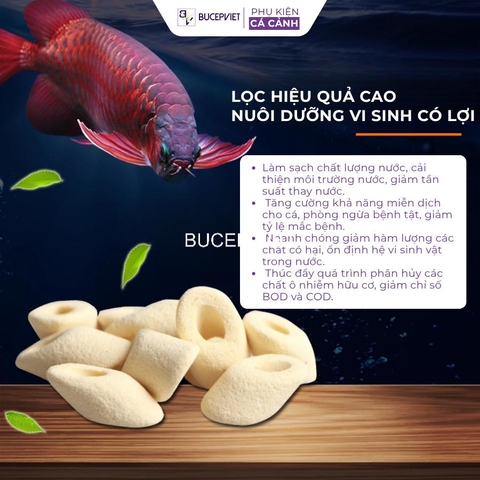 Combo bộ 3 sứ lọc Moutain Tree (Miniring +Nitroring +Maifanring) - Bộ 3 hoàn hảo giúp xử lí nước, khử độc tố trong nước