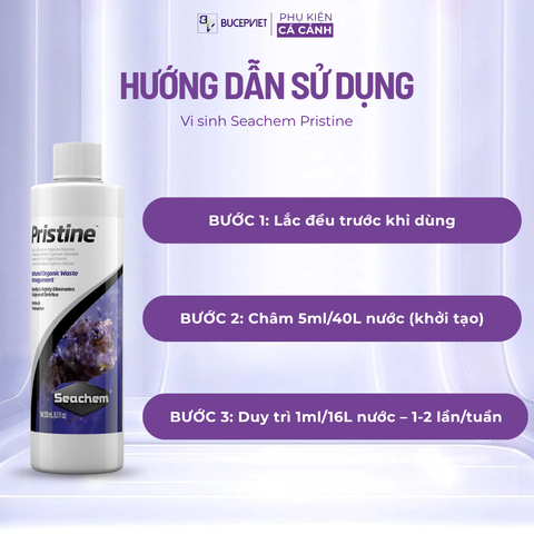 Vi sinh Seachem Pristine- phâ.n h.ủy phâ.n cá và chất hữu cơ