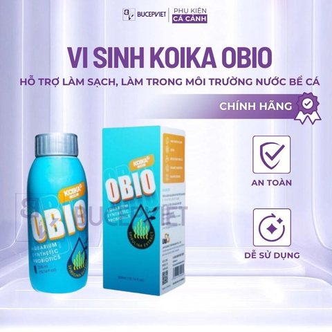 Men vi sinh Koika OBIO 4 trong 1 - Làm trong nước, khử độc, khử tanh, tăng tốc tiêu hóa cho cá cảnh