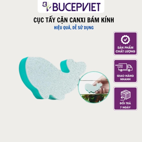 Cục tẩy cặn Canxi LAZY Bread - Đánh bay cặn canxi, vết bẩn bám mép kính cực nhanh, hiệu quả và an toàn, không trầy xước.