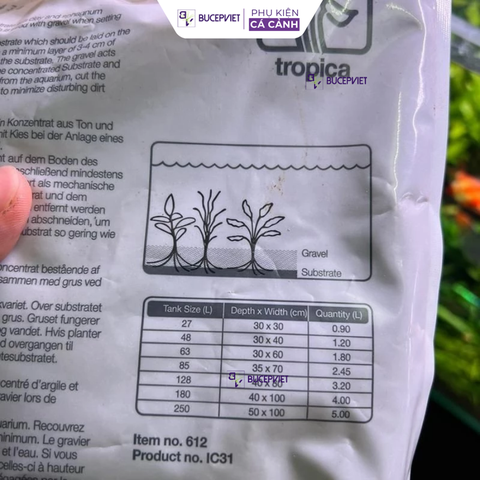Cốt nền Tropica - Substrate (Bao 5 Lít, Bao 2,5 Lít) chính hãng