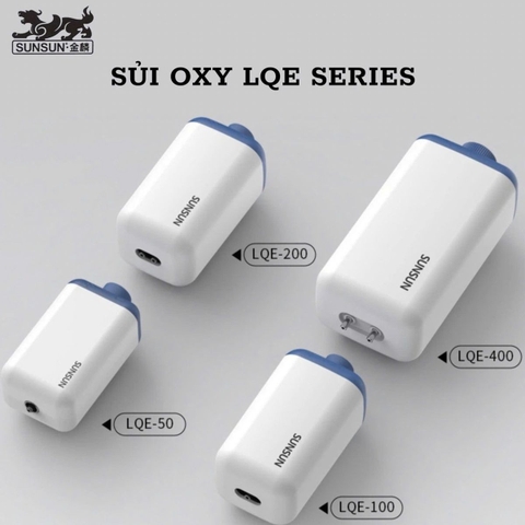 Máy sủi Oxy bể cá Sunsun LQE siêu khoẻ siêu êm