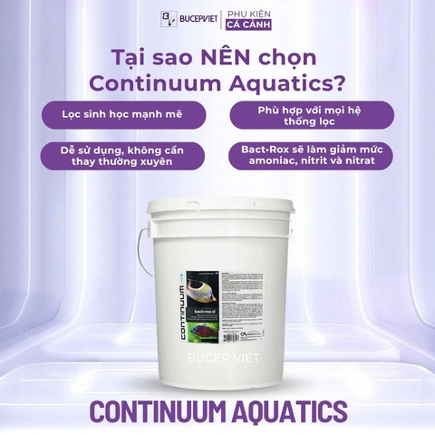 Vật liệu lọc Continuum Aquatics Bact-Rox 1L/5L - Hỗ trợ vi sinh, xử lý nước hồ cá biển thủy sinh