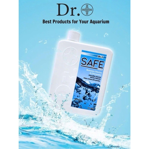 DR+ Safe Water - Khử Clo, khử độc tố siêu tốc trong nước, hỗ trợ bù nhớt, giảm stress cho cá