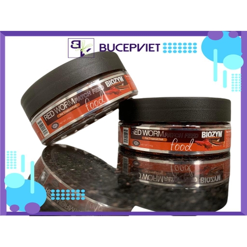 Thức ăn cá Biozym Red Worm Tab - Thức ăn sâu đỏ viên dán cho cá cảnh, giàu dinh dưỡng, hỗ trợ lên màu và tăng sức đề kháng