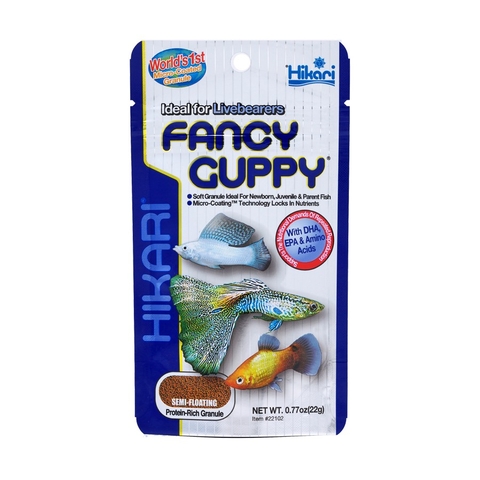 Thức ăn cá bảy màu Hikari Guppy Fancy Nhật Bản - Hỗ trợ lên màu đẹp, tăng sinh sản, ít đục nước cho cá Guppy