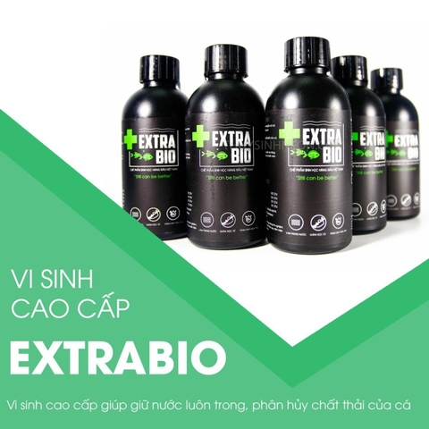 Men vi sinh Extra Bio 125ml-1000ml - Làm trong nước, xử lý NH3 H2S hiệu quả, ổn định hệ vi sinh hồ cá