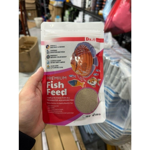 Thức ăn cao cấp cho cá nhỏ DR+ Tropica Pellet Small (100g) -Tăng cường màu sắc và dinh dưỡng toàn diện cho cá phát triển