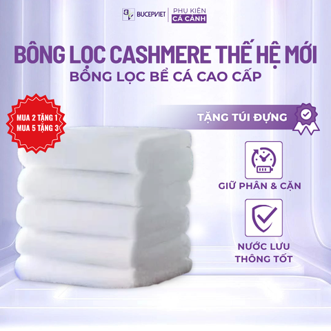 Bông Lọc Bể Cá Cashmere Giá Rẻ - Lọc Bụi, Phân Cá Cực Tốt