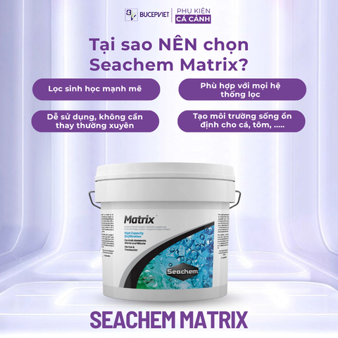 Vật liệu lọc cao cấp Seachem Matrix – Xử lý độc tố, làm nước trong cho hồ cá, thủy sinh