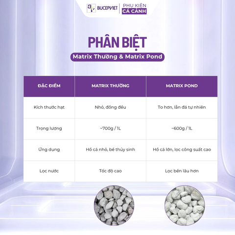 Vật liệu lọc cao cấp Seachem Matrix – Xử lý độc tố, làm nước trong cho hồ cá, thủy sinh