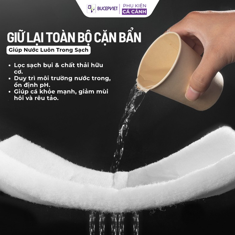 Bông Lọc Bể Cá Cashmere Giá Rẻ - Lọc Bụi, Phân Cá Cực Tốt