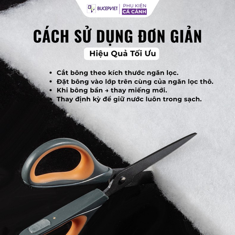 Bông Lọc Bể Cá Cashmere Giá Rẻ - Lọc Bụi, Phân Cá Cực Tốt