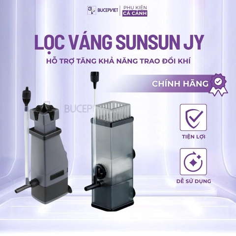 Lọc váng Sunsun JY-02/JY-03 - Làm sạch mặt nước hồ cá, loại bỏ váng dầu, tăng oxy cho bể thủy sinh cá cảnh
