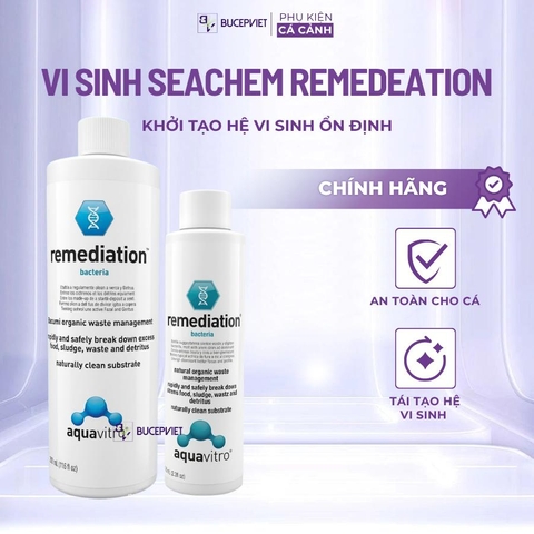 Vi sinh Seachem Remediation cao cấp 150ml/350ml- Siêu vi sinh cho hồ cá biển và hồ cá nước ngọt, giúp khởi tạo và bình ổn hồ thủy sinh